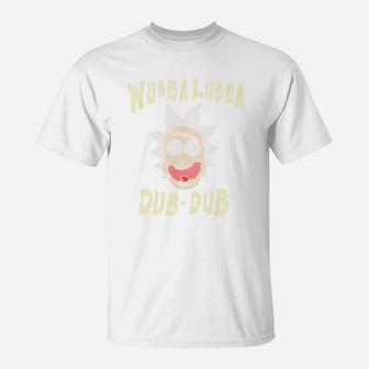 Rickmorty Wubba Lubba Dub - Dub Drippy Text T-Shirt - Seseable