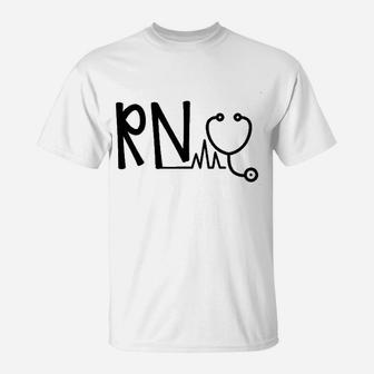 Rn Heart Beat Monitor Registered Nurse Job T-Shirt - Seseable