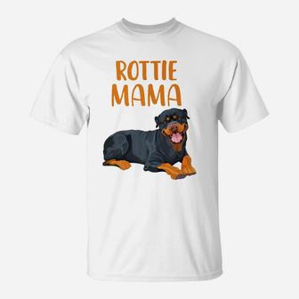 Rottie Mama Rottweiler T-Shirt - Seseable
