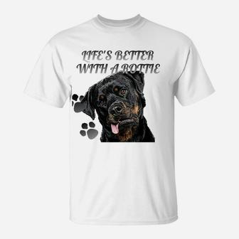 Rottweiler Das Leben Ist Besser Mit Einem Rottie- T-Shirt - Seseable