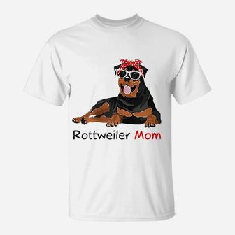 Rottweiler Mom Rottweiler Dog T-Shirt - Seseable