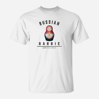 Russische Barbie Matroshka Puppe T-Shirt - Seseable