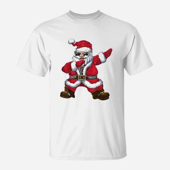 Santa Claus Dab Christmas Gifts Xmas Dabbing Santa T-Shirt - Seseable