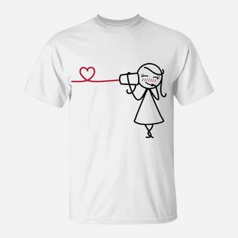 Say I Love You Couples Valentines Romantic Gifts T-Shirt - Seseable