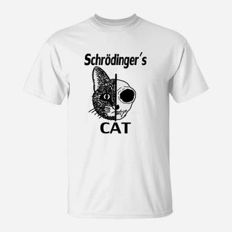 Schrödingers Katze T-Shirt, Witziges Quantenphysik-Design - Seseable