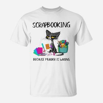 Scrapbooking Cat T-Shirt - Seseable