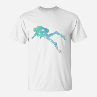 Scuba | Diving Under Water Gifts | Scuba Diver T-Shirt - Seseable