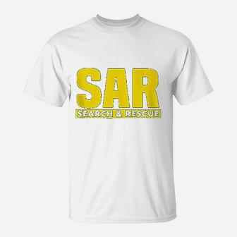 Search Rescue Crew Sar Emergency Response Team Uniform T-Shirt - Seseable