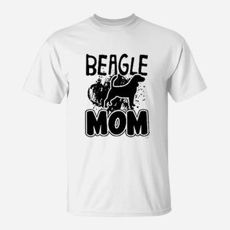 See Black Beagle Mom T-Shirt - Seseable
