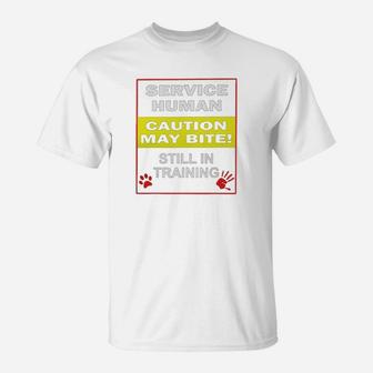 Service Human Dogs T-Shirt - Seseable