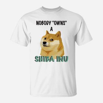 Shiba Inu Doge Meme Pun Gift Cute Funny Novelty T-Shirt - Seseable