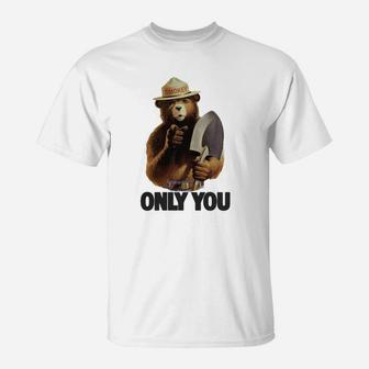 Smokey Bear Only You Kids T Shirt T-Shirt - Seseable