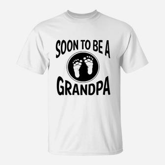 Soon To Be A Grandpa New Grandfather T-Shirt - Seseable