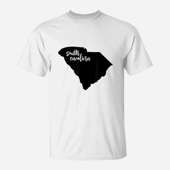 South Carolina Roots State Map Home Love Pride Gift T-Shirt - Seseable