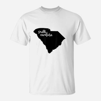 South Carolina Roots State Map Home Love Pride T-Shirt - Seseable
