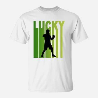 St Patricks Day Lucky Boxing Funny Sport Lovers Gift T-Shirt - Seseable