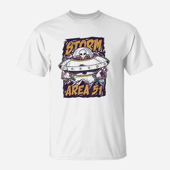Storm Area 51 They Cant Stop Us All Ufo Roswell Alien T-Shirt - Seseable