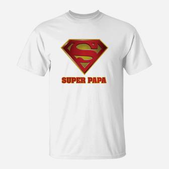 Super Papa, Fathers Day, Papa, best christmas gifts for dad T-Shirt - Seseable