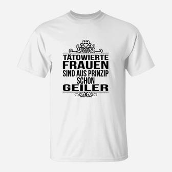 Tattoo Tätowierte Frau Geiler T-Shirt - Seseable
