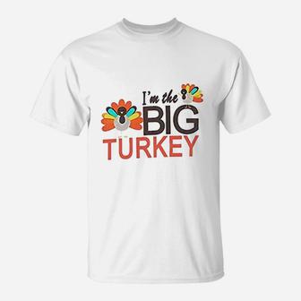 Thanksgiving Matching Sister Brother Big Turkey T-Shirt - Seseable