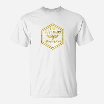 The Best Dads Keep Bees Beekeeper Fathers Day T-Shirt - Seseable