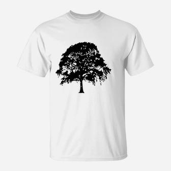 The Spunky Stork Father And Daughter Son Oak Tree Acorn Daddy And Me Matching T-Shirt - Seseable