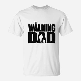 The Walking Dad Father Parent Funny Ring Spun T-Shirt - Seseable