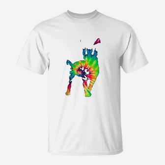 Tie Dye Chihuahua Rainbow Print Dog Pup Hippie Peace Gift T-Shirt - Seseable