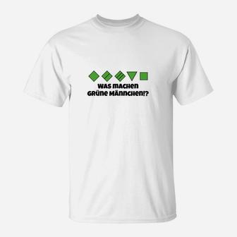 Ums Clan Grüne Männchen T-Shirt - Seseable