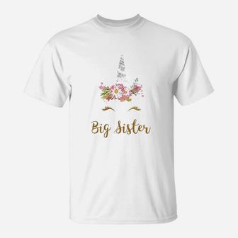 Unicorn Big Sister Kids Im Going To Be A Big Sister T-Shirt - Seseable