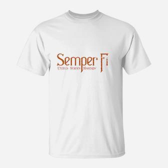 Us Marine Corps Semper T-Shirt - Seseable