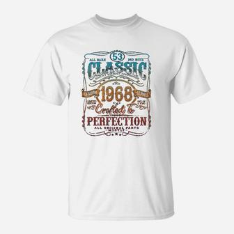 Vintage 1968 Gift 54 Years Old 54th Birthday T-Shirt - Seseable