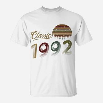 Vintage 30th Birthday Gif For Men Women Classic 1992 T-Shirt - Seseable