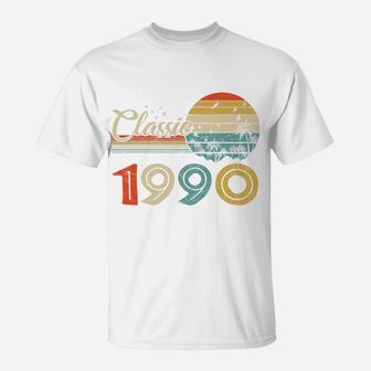 Vintage 32nd Birthday Gif For Men Women Classic 1990 T-Shirt | Seseable CA