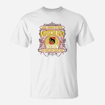 Vintage Berlin Bär Wappen T-Shirt für Herren, Retro Design - Seseable