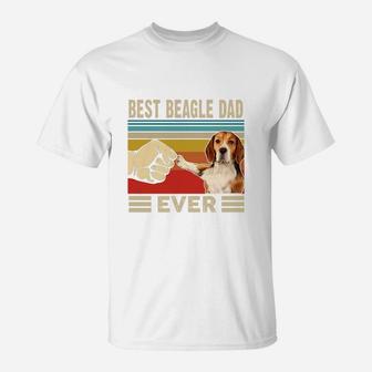 Vintage Best Beagle Dad Ever T-Shirt - Seseable