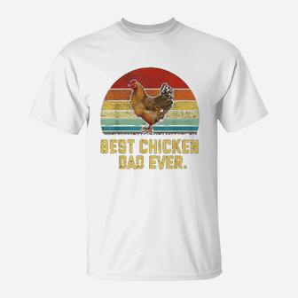 Vintage Best Chicken Dad Ever T-Shirt - Seseable
