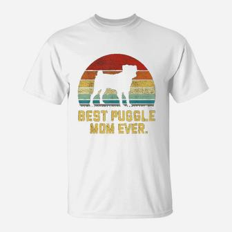 Vintage Best Puggle Mom Ever Thoughtful Gifts For Mom T-Shirt - Seseable