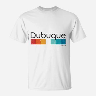 Vintage Dubuque Iowa Retro T-Shirt - Seseable