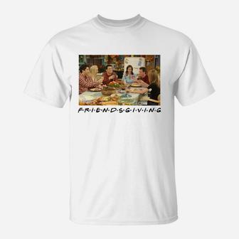 Vintage Funny Thanksgiving Friendsgiving T-Shirt - Seseable