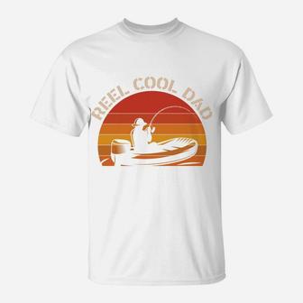 Vintage Gift Reel Cool Dad Fishing Lovers, Fathers Day Gifts T-Shirt - Seseable