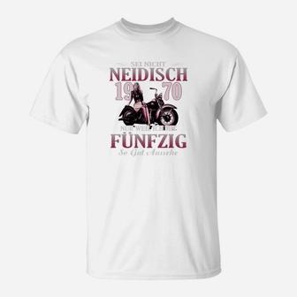 Vintage Motorrad T-Shirt zum 50. Geburtstag - Seit 1970 Design - Seseable