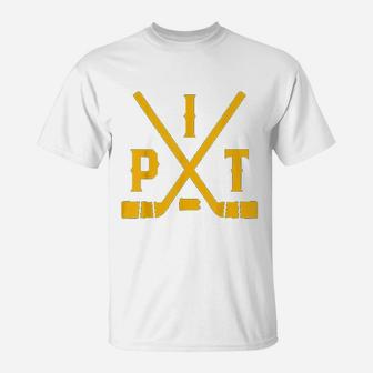 Vintage Pittsburgh Ice Hockey T-Shirt - Seseable