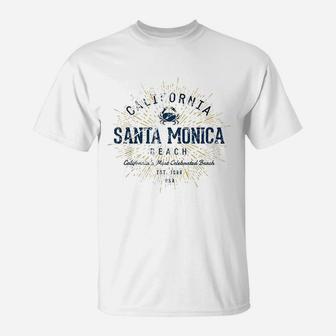 Vintage Santa Monica Beach T-Shirt - Seseable