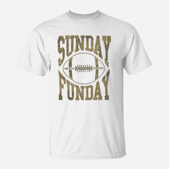 Vintage Sunday Funday Football T-Shirt - Seseable