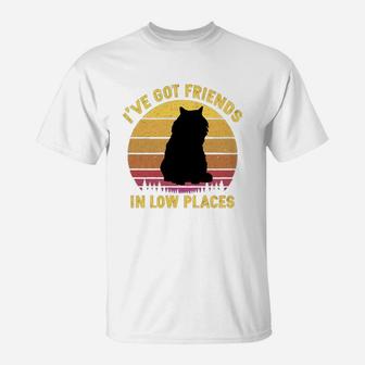 Vintage Turkish Van I Have Got Friends In Low Places Cat Lovers T-Shirt - Seseable