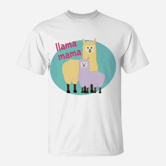 Womens Cute Llama Mama Womens T-Shirt | Seseable FR