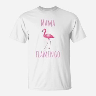 Womens Flamingo Mama Mom Gif T-Shirt | Seseable