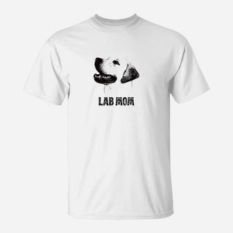Womens Lab Mom Golden Labrador Retriever Mom T-Shirt - Seseable