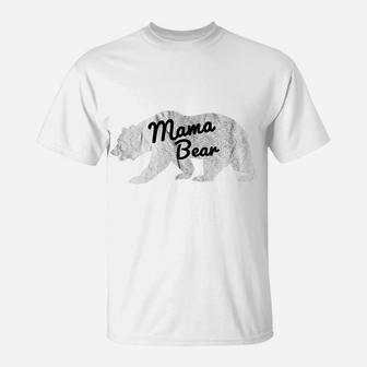 Womens Mama Bear Mothers Day Mummy Mom Animal Gift T-Shirt - Seseable